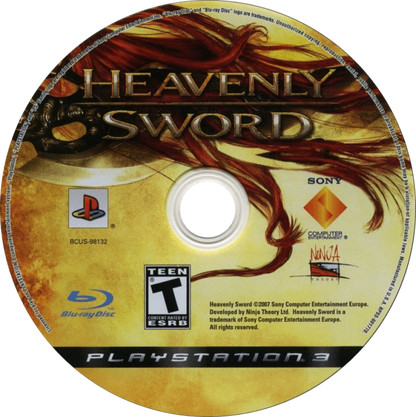Heavenly Sword disc for PlayStation 3 (PS3) video game