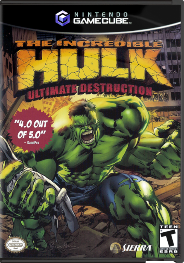 The Incredible Hulk Ultimate Destruction featuring open world superhero action and massive environmental destruction front cover