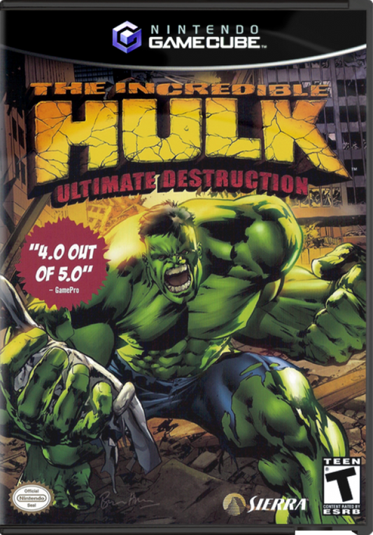 The Incredible Hulk Ultimate Destruction featuring open world superhero action and massive environmental destruction front cover