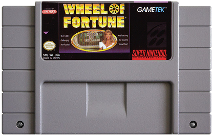 Wheel of Fortune cartridge for Super Nintendo Entertainment System (SNES) retro video game
