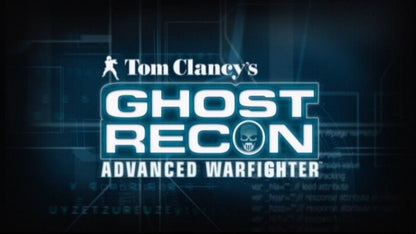 Tom Clancy's Ghost Recon Advanced Warfighter Xbox 360 tactical shooter featuring squad based military combat near future battlefield technology first person gameplay online multiplayer modes and strategic mission based warfare by Ubisoft gameplay