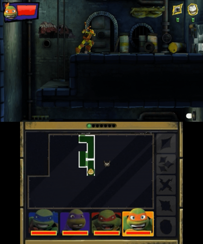 Teenage Mutant Ninja Turtles: Danger of the Ooze gameplay for Nintendo 3DS (3DS) action adventure video game