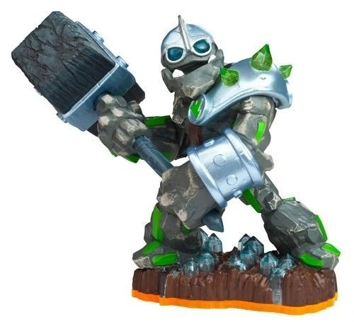 Crusher Skylanders Giants character figure collectible toy earth element giant rock warrior portal compatible game piece hammer wielding stone giant fighter figure for Skylanders fans