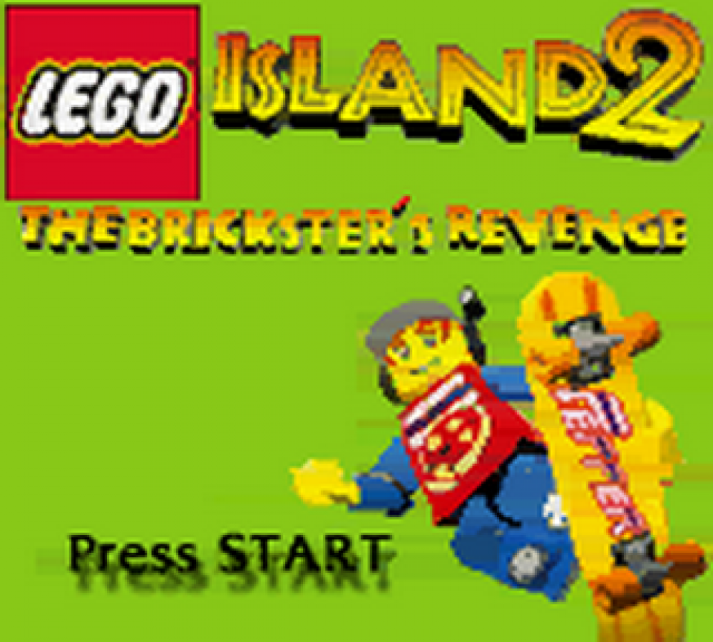 Lego Island 2: Brickster’s Revenge Game Boy Color action-adventure video game title screen