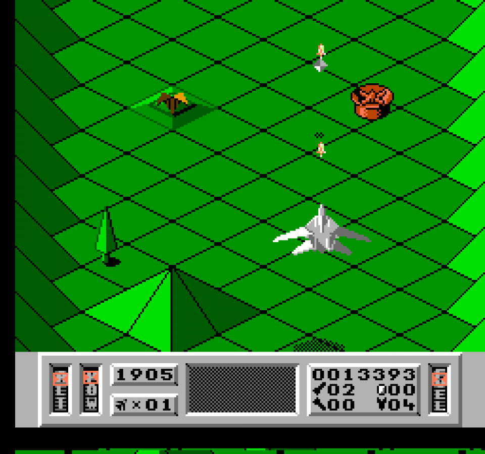Captain Skyhawk Nintendo Entertainment System NES video game featuring aerial combat gameplay fighter jet missions enemy attacks strategic bombing objectives 3D scrolling flight action challenging missions and classic 8 bit gameplay retro video game collection collectible gaming appeal gameplay