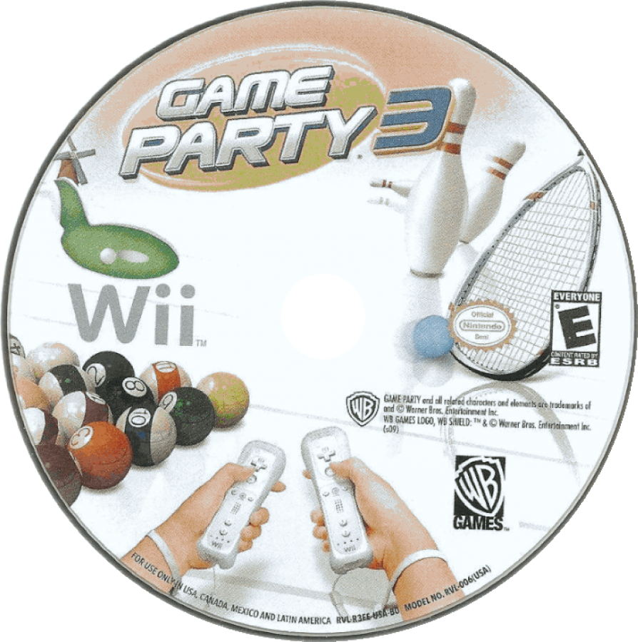 Game Party 3 – Nintendo Wii (Wii) party mini-game collection disc for video game