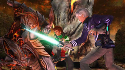 Phantasy Star Universe – PlayStation 2 (PS2) video game gameplay, action role-playing game.