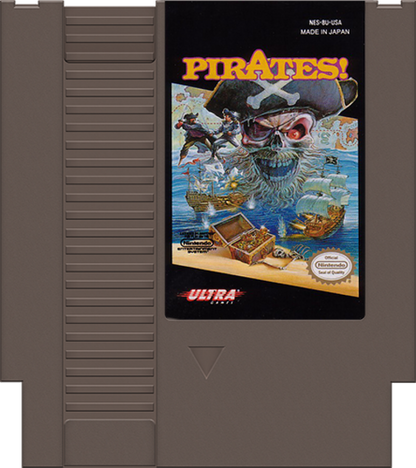 Pirates cartridge for Nintendo Entertainment System (NES) retro video game