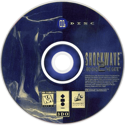 Shock Wave 2: Beyond the Gate disc 1 for Panasonic 3DO (3DO) sci-fi flight combat video game