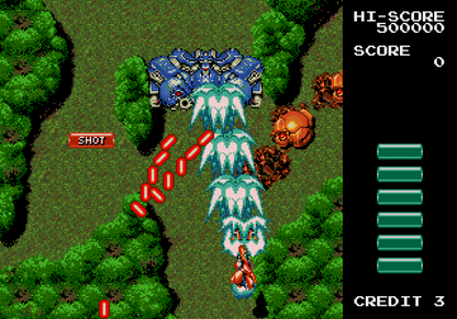 Grind Stormer Sega Genesis GEN video game featuring vertical scrolling shoot em up gameplay futuristic spaceship combat enemy waves power ups weapon upgrades challenging stages intense boss battles and classic 16 bit Sega arcade action retro video game collection collectible gaming appeal gameplay