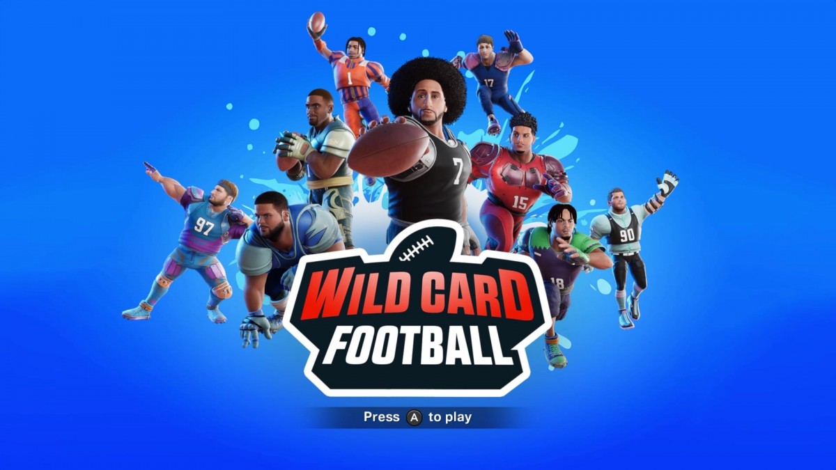 Wild Card Football home screen for Nintendo Switch (NS) video game