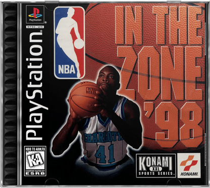 NBA in the Zone '98 cover art for PlayStation 1 (PS1) video game