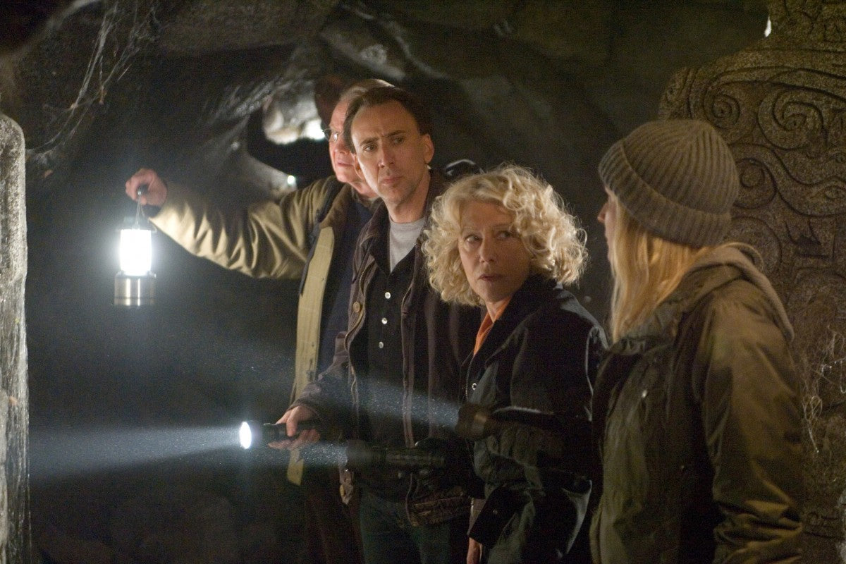 Retro National Treasure 2 PSP UMD movie inspired design featuring cinematic adventure thriller aesthetic vintage PlayStation Portable portable movie entertainment historical treasure hunting action Benjamin Gates mystery exploration nostalgic handheld media presentation screenshot  