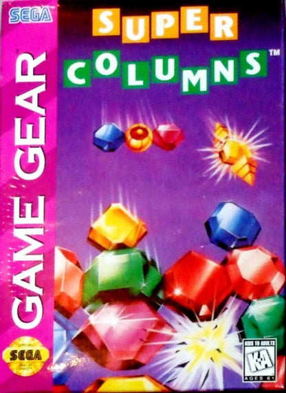 Super Columns cover art for Sega Game Gear (GG) video game