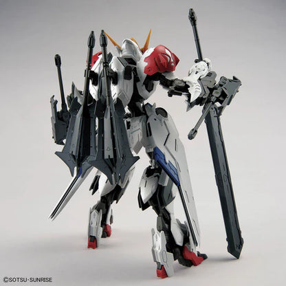 MG ASW-G-08 Gundam Barbatos Lupus Model Kit featuring Master Grade buildable Gundam mecha detailed articulation signature weapons customizable assembly premium display worthy craftsmanship anime collectible hobby kit and collectible gaming appeal