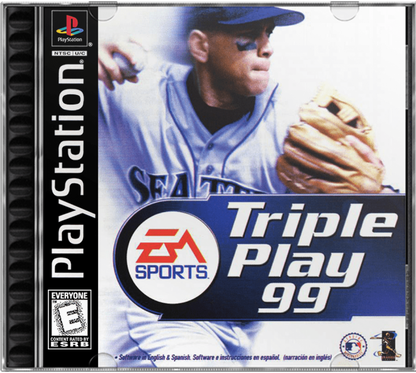 Triple Play 99 cover art for PlayStation 1 (PS1) baseball sports video game