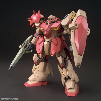 FO1 Messer HG Model Kit featuring High Grade Gunpla construction detailed mechanical design articulated poseable model snap together assembly color separated parts premium mobile suit styling customizable display piece and collectible anime model building appeal action 