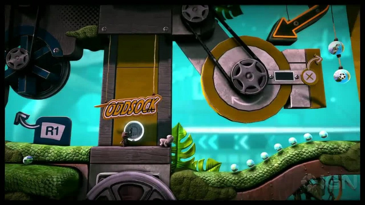 LittleBigPlanet 3 gameplay for PlayStation 3 (PS3) puzzle-platform video game cover art.