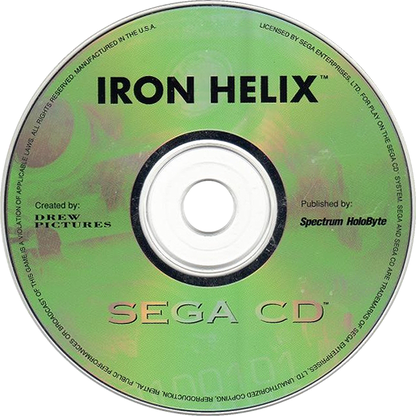 Iron Helix Sega CD Sega CD FMV interactive sci fi adventure game space horror puzzle exploration retro video game disc