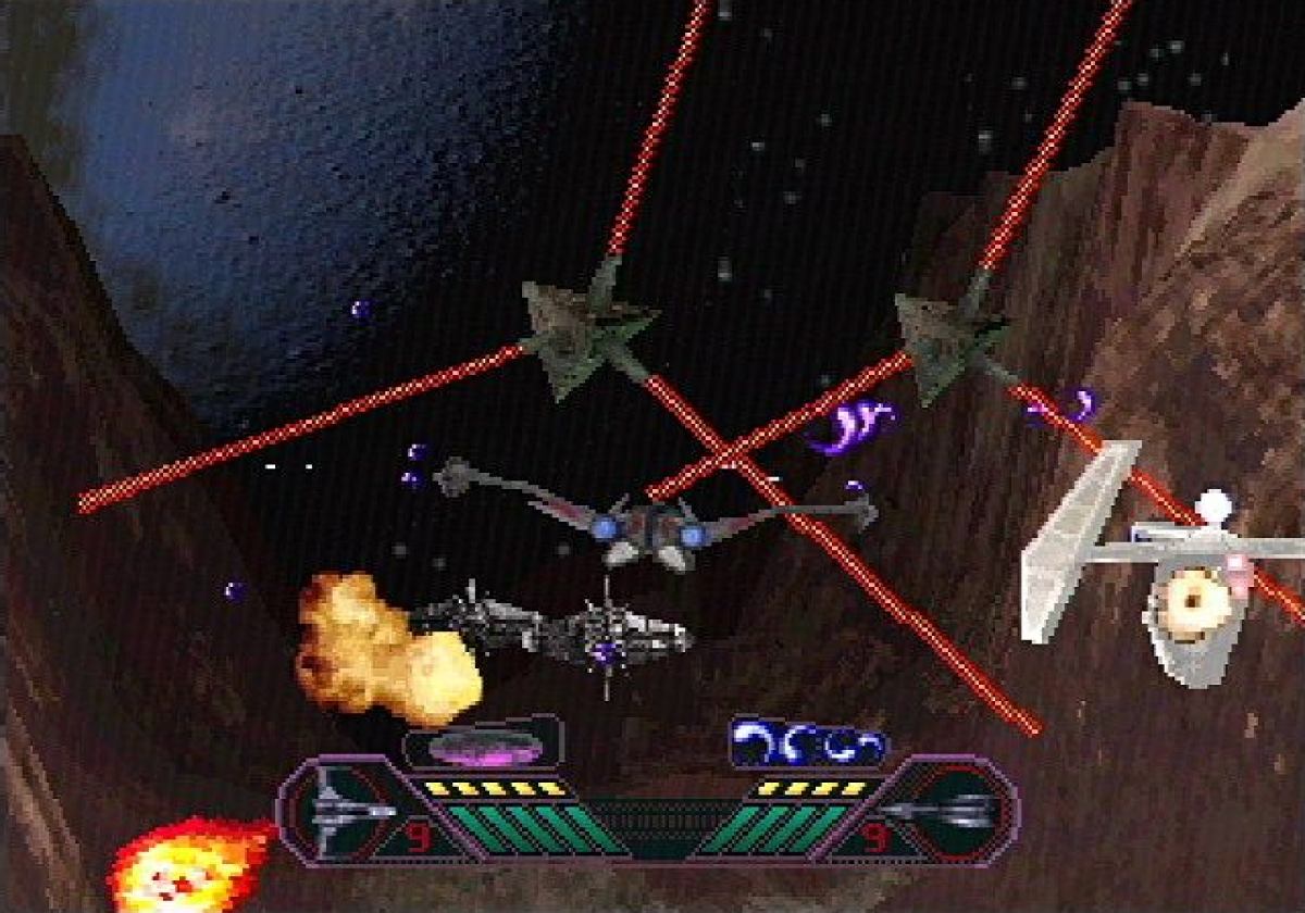 Solar Eclipse Sega Saturn space combat simulator first person starfighter shooter sci fi dogfighting missions cockpit view planetary defense battles cinematic space warfare retro gaming Sega Saturn software video game title gameplay 