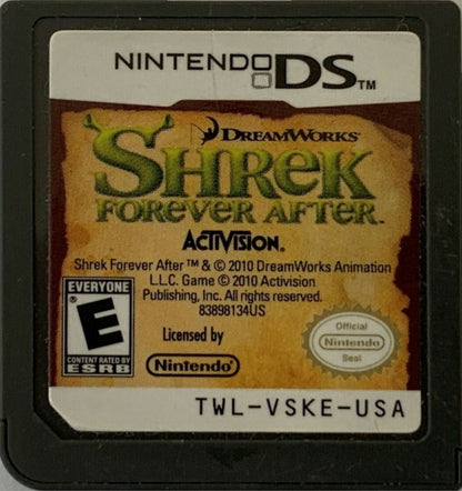 Shrek: Forever After cartridge art for Nintendo DS (DS) video game