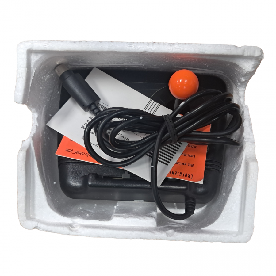 Turbo Stick Complete in Box TurboGrafx TG for retro video game enthusiasts featuring official gaming controller hardware arcade style joystick design responsive directional controls authentic TurboGrafx compatibility vintage gaming accessory functionality complete in box collector presentation and collectible gaming appeal controller 