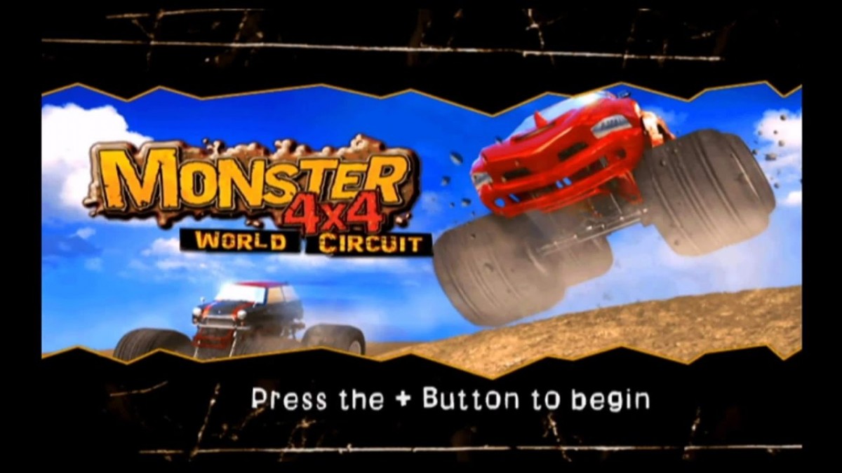 Monster 4x4: World Circuit – Nintendo Wii (Wii) off-road racing arcade sports video game title screen