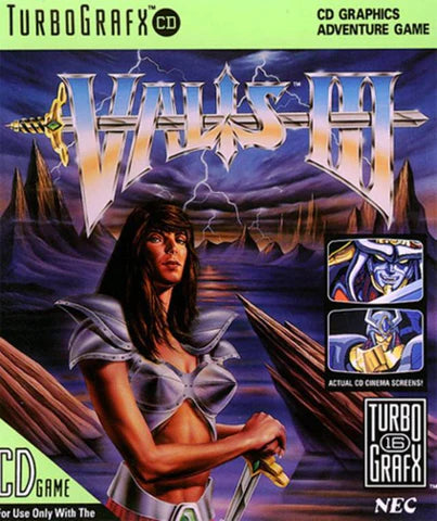 Valis III cover art for TurboGrafx CD (TGCD) video game