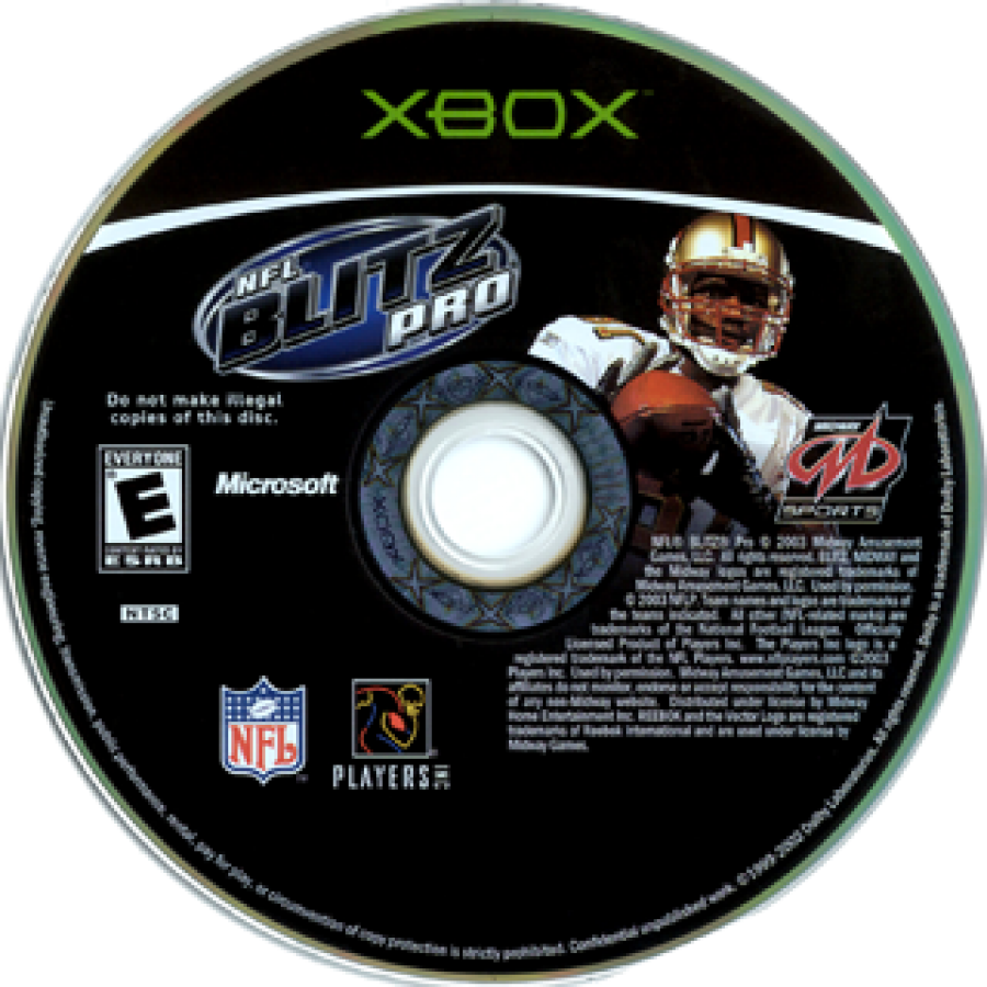 NFL Blitz Pro disc art for Xbox (XBOX) video game
