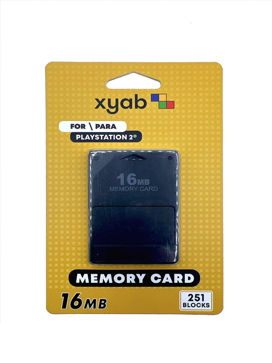 16MB PlayStation 2 memory card used for saving game progress and data on PS2 consoles