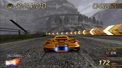 Burnout Revenge Greatest Hits for PlayStation 2 with high-speed racing and vehicular crash action gameplay