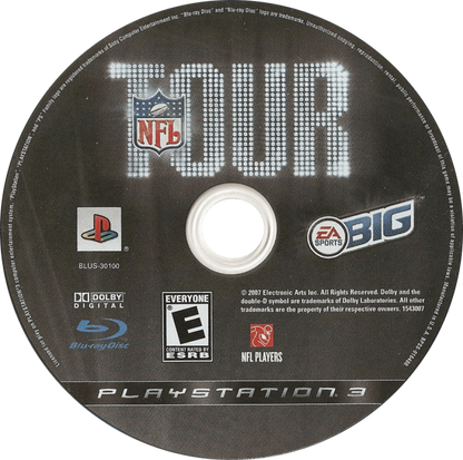NFL Tour disc for PlayStation 3 (PS3) video game