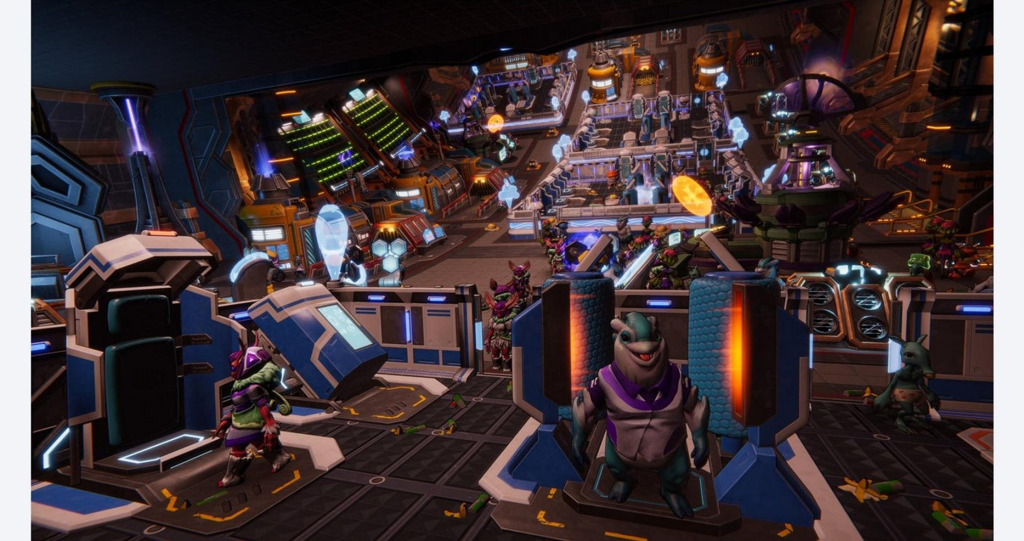 Spacebase Startopia gameplay for PlayStation 5 (PS5) strategy simulation video game