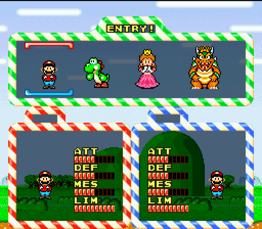 Yoshi’s Cookie for Super Nintendo Entertainment System with tile-matching puzzle gameplay theme character select