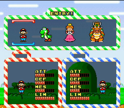 Yoshi’s Cookie for Super Nintendo Entertainment System with tile-matching puzzle gameplay theme character select