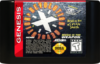 Revolution X cartridge for Sega Genesis (GEN) video game