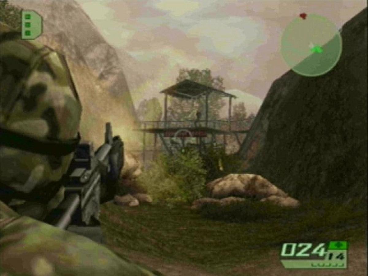 Tom Clancys Ghost Recon 2 retro Nintendo GameCube video game Ghost Recon tactical military shooter squad based combat stealth warfare Tom Clancy action multiplayer console title Nintendo GameCube release gameplay