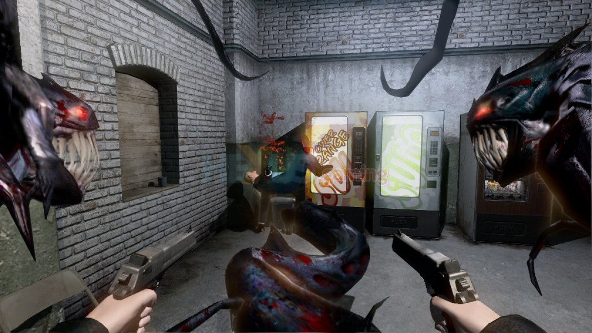The Darkness for Xbox 360 first person shooter video game featuring dark supernatural powers dual wield combat horror themed storyline and immersive comic book inspired experience gameplay