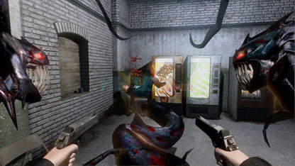 The Darkness for Xbox 360 first person shooter video game featuring dark supernatural powers dual wield combat horror themed storyline and immersive comic book inspired experience gameplay