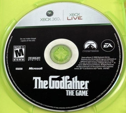 The Godfather disc for Xbox 360 (X360) action-adventure crime video game
