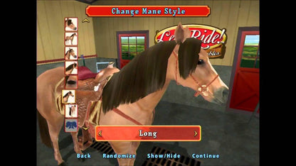 Let's Ride Silver Buckle Stables PS2 PlayStation 2 horse riding simulation game retro video game gameplay