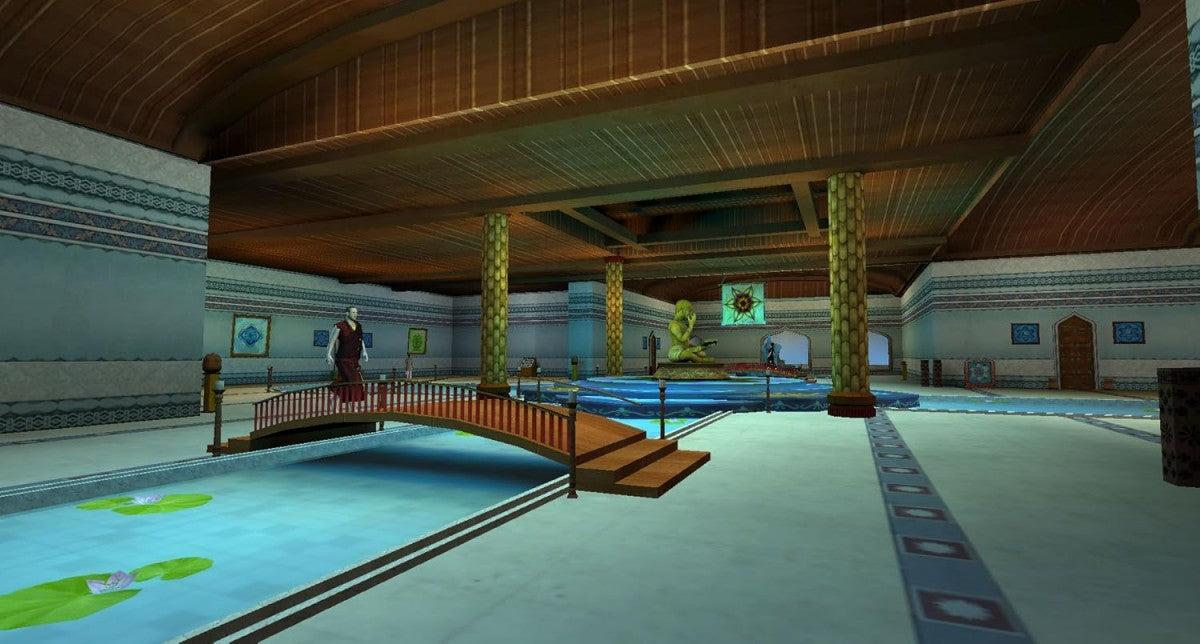 Yoga gameplay for Nintendo Wii (Wii) featuring guided yoga routines with motion‑based controls, relaxing environments, and exercises designed to improve balance, flexibility, and mindfulness.