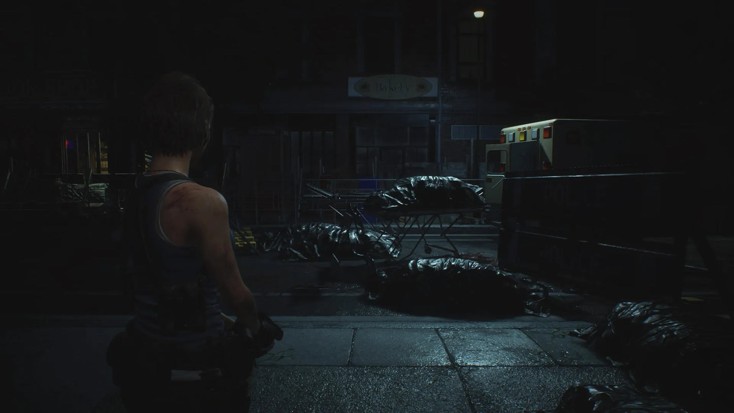 Resident Evil 3 PS5 game featuring intense survival horror gameplay, fast-paced third-person action, and a suspenseful storyline on PlayStation 5 gameplay