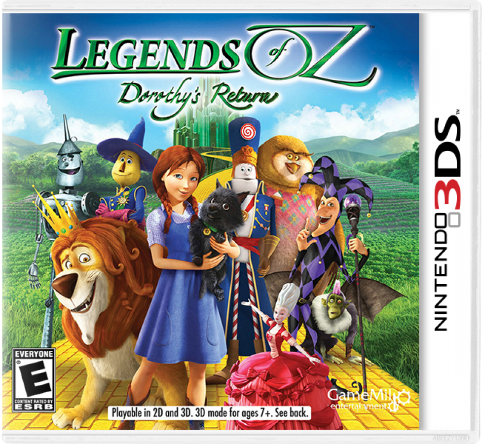 Legends of Oz Dorothys Return cover art for Nintendo 3DS 3DS video game