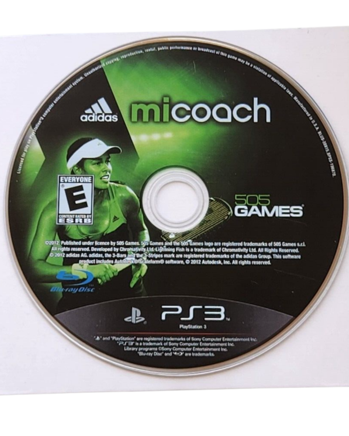 miCoach by Adidas disc for PlayStation 3 (PS3) video game
