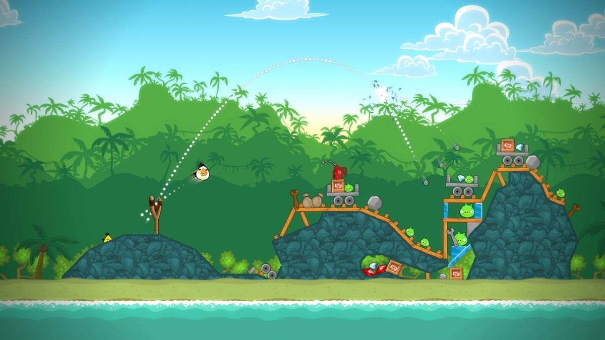 Angry Birds Trilogy gameplay art for Nintendo Wii U (WiiU) video game 