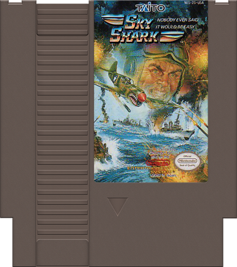 Sky Shark cartridge for Nintendo Entertainment System (NES) retro video game