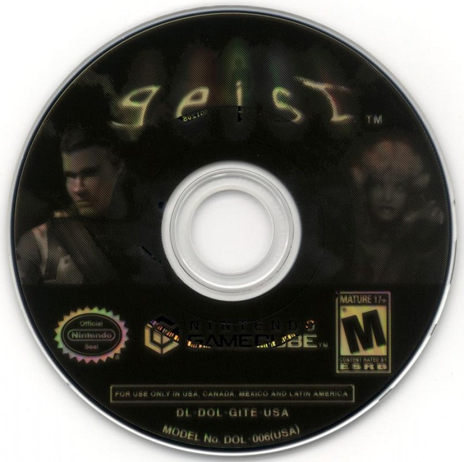 Geist disc for GameCube (GC) first-person action-adventure shooter video game