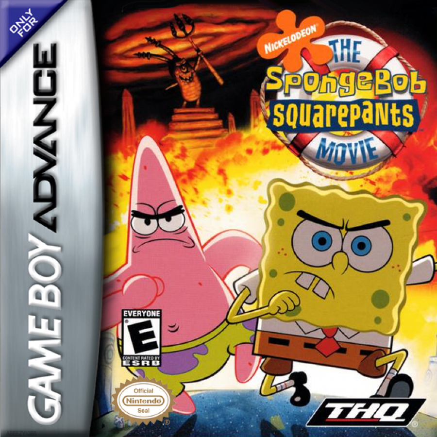 SpongeBob SquarePants: The Movie cover art for Game Boy Advance (GBA) video game