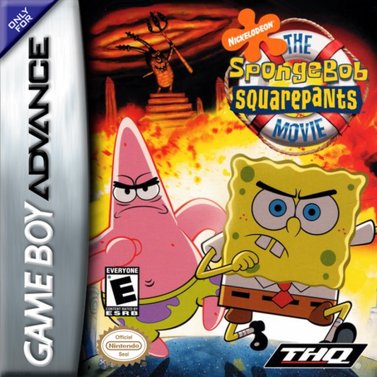SpongeBob SquarePants: The Movie cover art for Game Boy Advance (GBA) video game